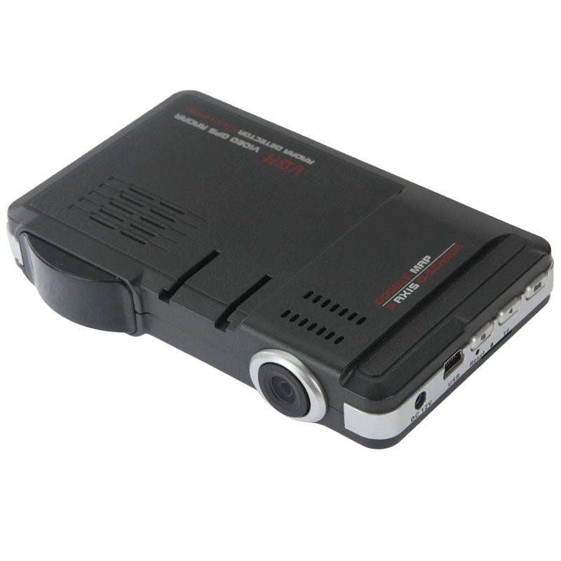 STR8500 HD 720P 30fps 2.0 inch LCD Radar Detector DVR with Laser + GPS Logger, 120 Degree View An...