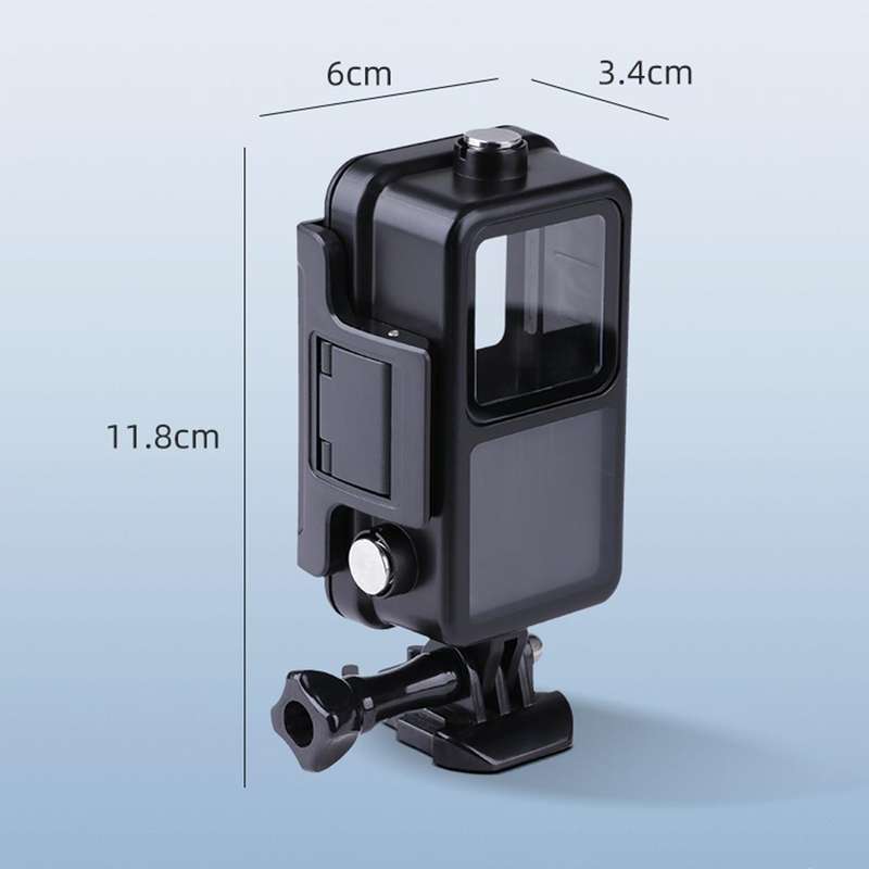 60m Waterproof Housing Diving Case for DJI Action 2 (Black)