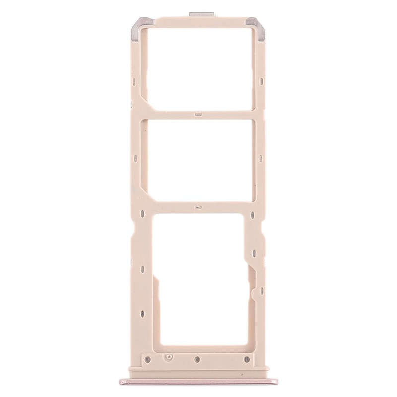 For Vivo Y71 2 x SIM Card Tray + Micro SD Card Tray (Rose Gold)