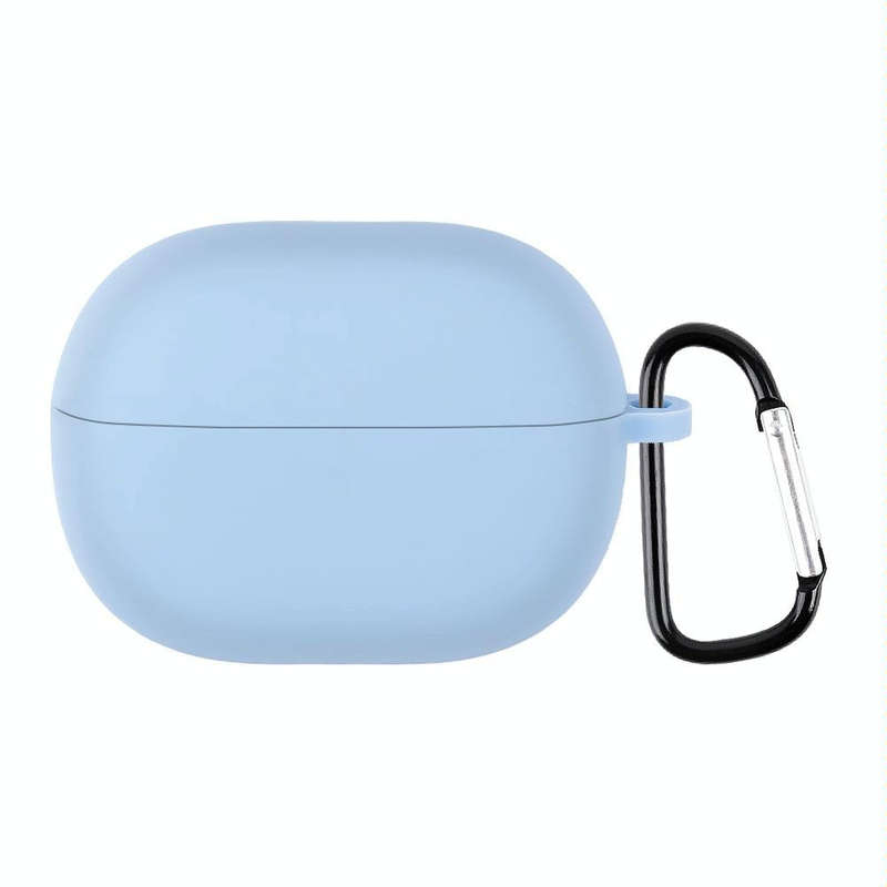 For Xiaomi Redmi Buds 3 Lite Silicone Earphone Protective Case with Hook(Sky Blue)