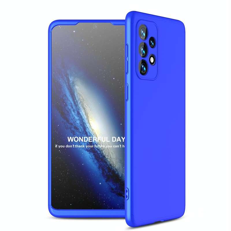 For Samsung Galaxy A33 5G GKK Three Stage Splicing Full Coverage PC Phone Case(Blue)