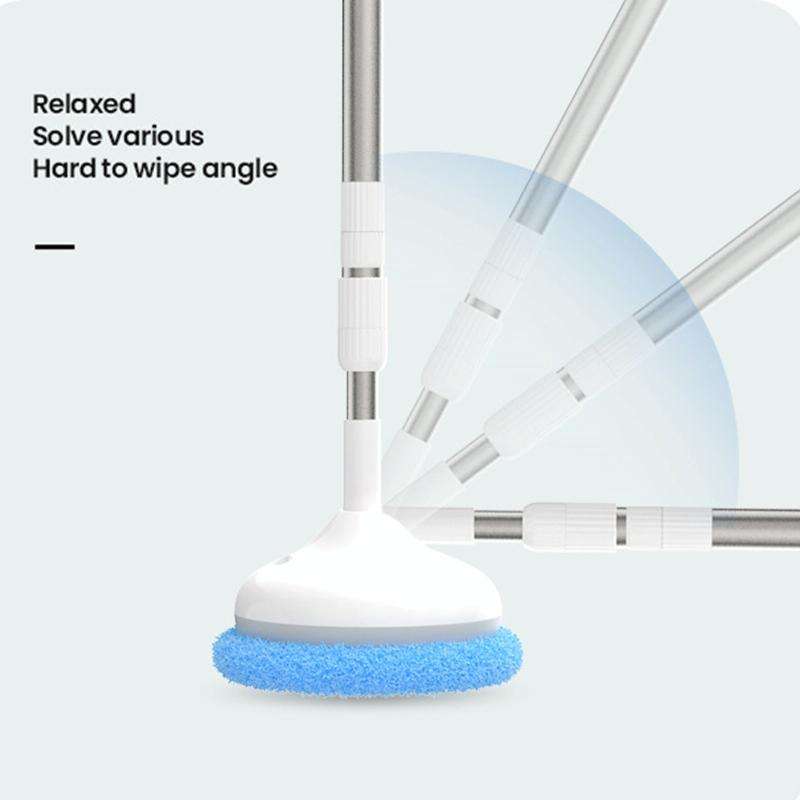 Wireless Electric Intelligent Telescopic Glass Wipe Window Cleaner (Blue)