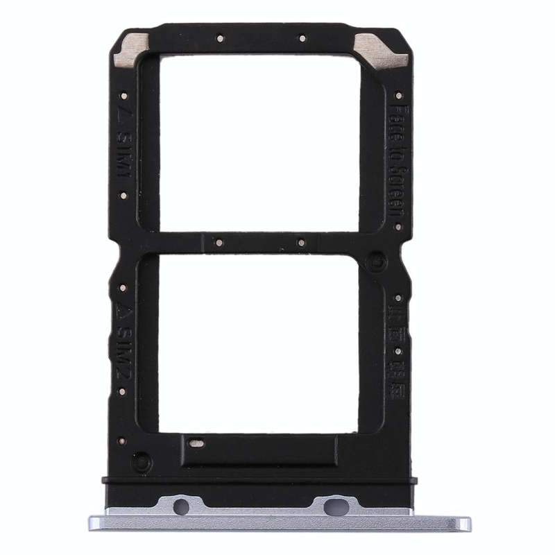 For Realme X2 Pro SIM Card Tray + SIM Card Tray (Silver)