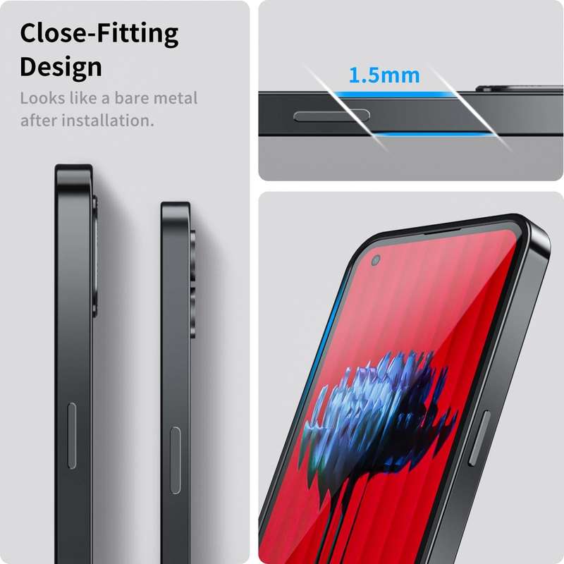 For Nothing Phone 1 Full Coverage Magnetic Phone Case(Black)