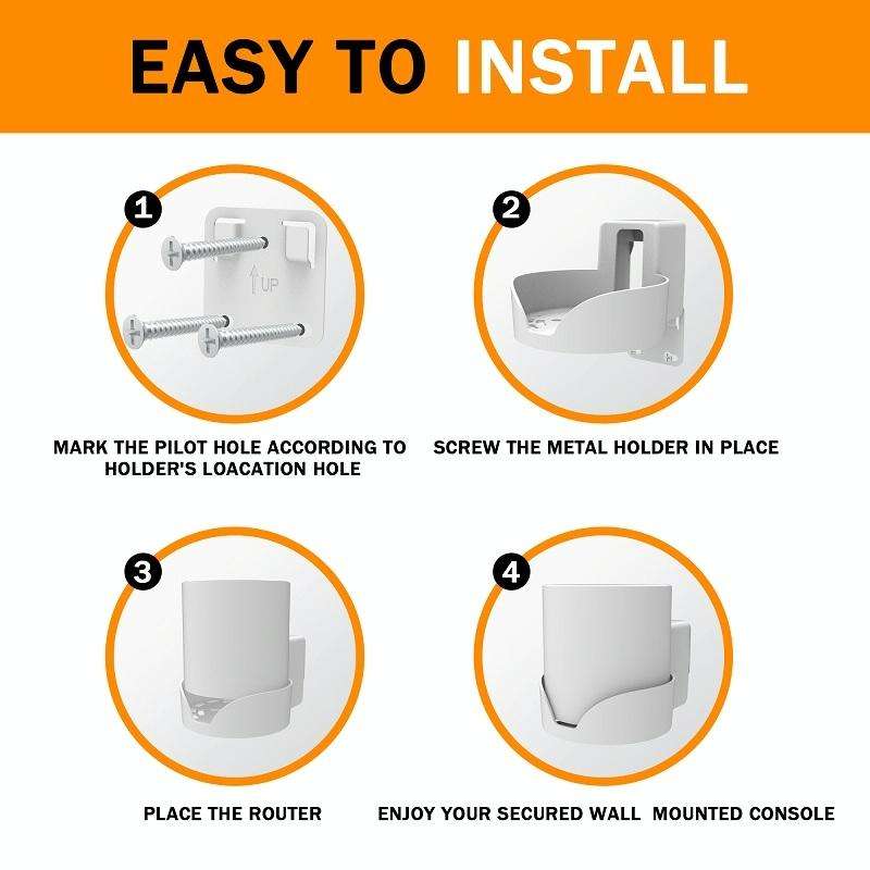 For TP Link Deco Mesh X20/X50/X55/X60/Wifi 6-Way Router Bracket(White)