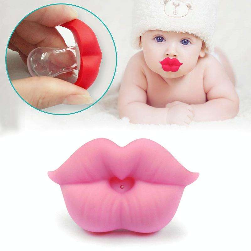 3 PCS Newborn Pacifier Red Lips Dummy Pacifiers Funny Silicone Baby Nipples Teether Soothers Paci...