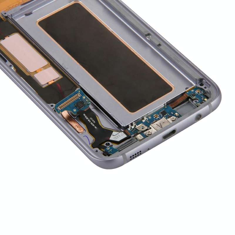 Original LCD Screen and Digitizer Full Assembly with Frame & Charging Port Board & Volume Button ...