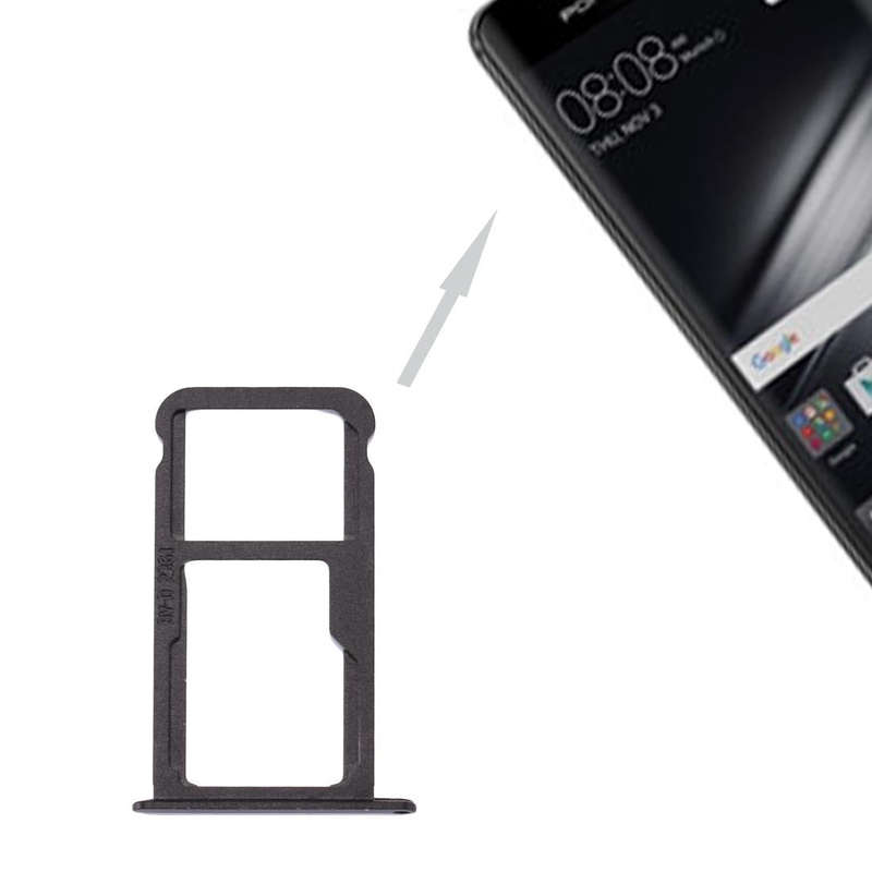 For Huawei Mate 9 SIM Card Tray & SIM / Micro SD Card Tray(Black)