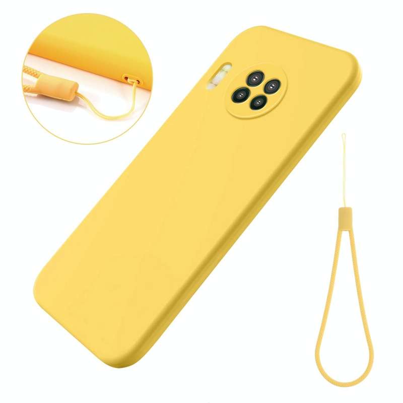 For Hisense Infinity H50 Zoom Pure Color Liquid Silicone Shockproof Phone Case(Yellow)
