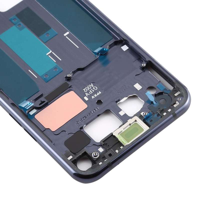 Front Housing LCD Frame Bezel Plate for LG Q70 (Black)