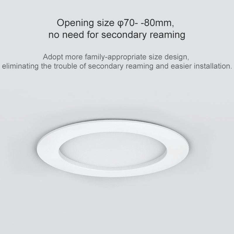 Original Xiaomi Mijia 220V 4W Adjustable Brightness LED Downlight, 2700- 6500K, Bluetooth MESH Ve...