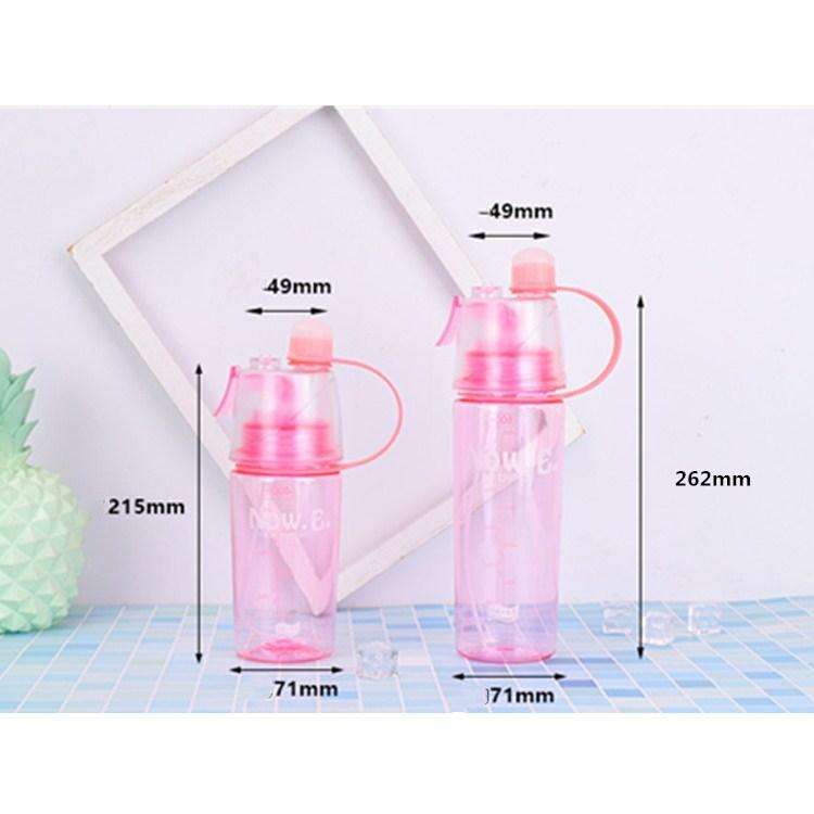 Creative Spray Water Bottle Sports Bottle Portable With Lid Summer Hydration Beauty Plastic Cup, ...