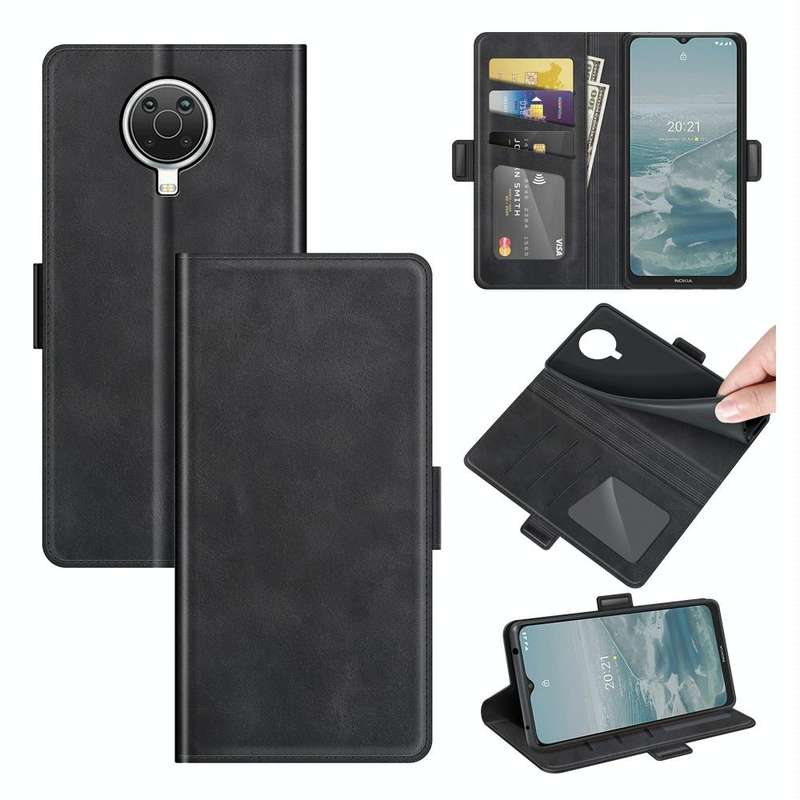 For Nokia G10/G20 Dual-side Magnetic Buckle Horizontal Flip Leather Case with Holder & Card Slots...