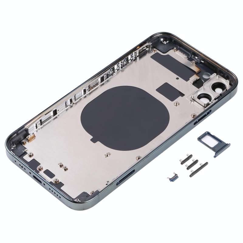 Electroplated Frame Back Housing Cover with Appearance Imitation of iP13 Pro for iPhone 11(Green)