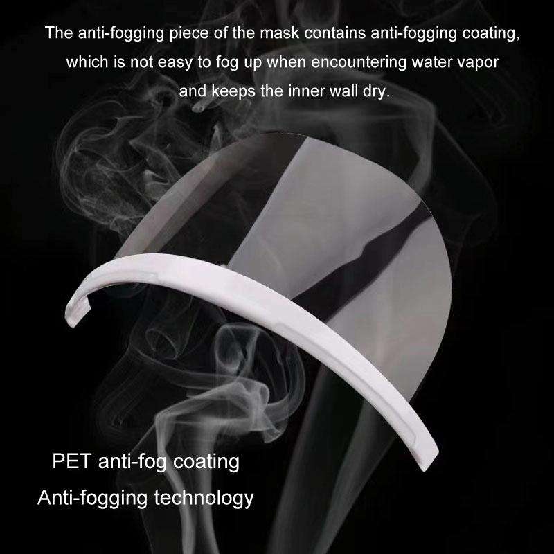 10pcs /Bag Recyclable Transparent Restaurant Mask Chef Anti-fog And Anti-Spittle Plastic Masks(op...