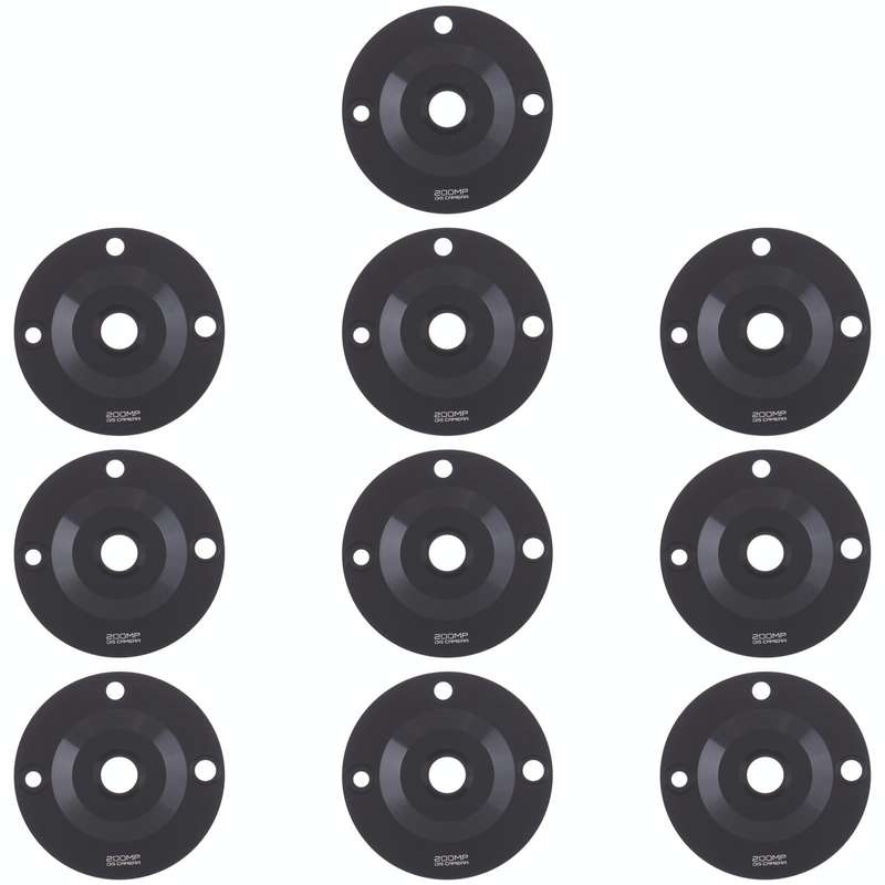 10 PCS Back Camera Lens for Realme 11 Pro+ (Black)