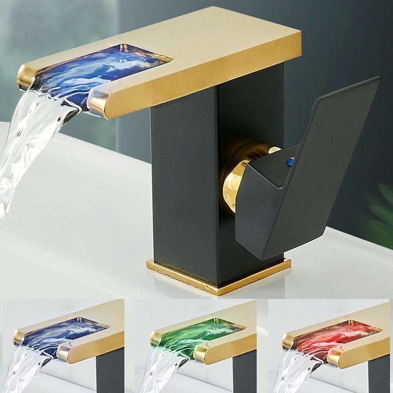 Smart Color-changing Temperature Recognition Faucet, Specification: B Style