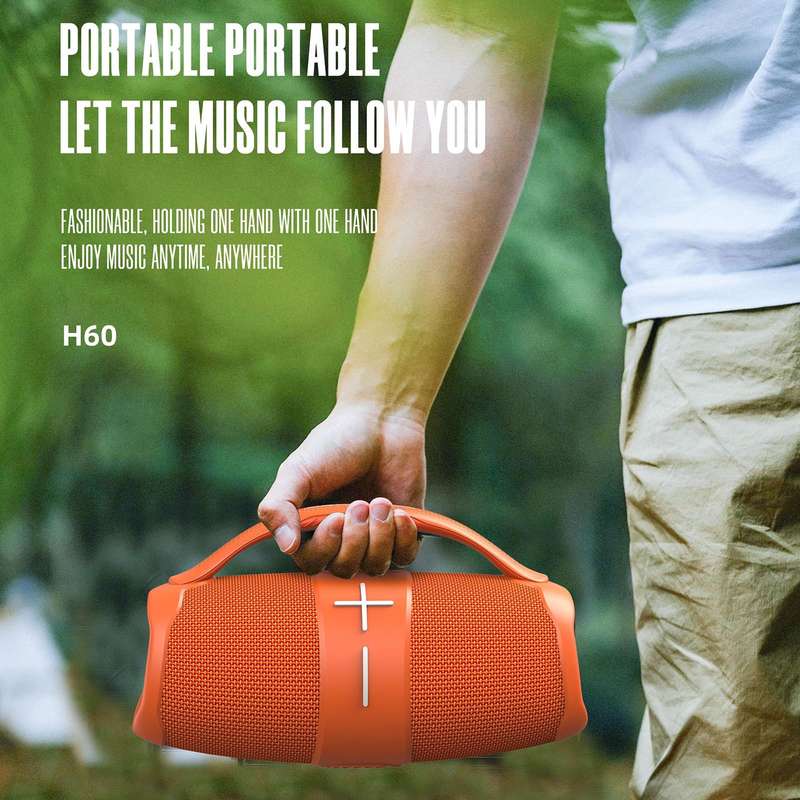HOPESTAR H60 20W Outdoor Portable Waterproof Wireless Bluetooth Speaker(Black)