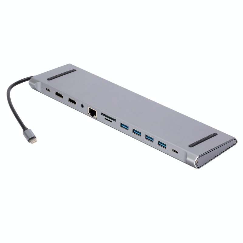 LS1094 12 in 1 Type-C to Dual HDMI Docking Station