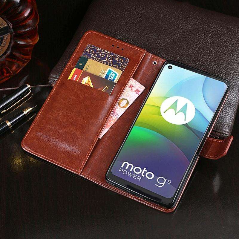For Lenovo K12 Pro idewei Crazy Horse Texture Horizontal Flip Leather Case with Holder & Card Slo...