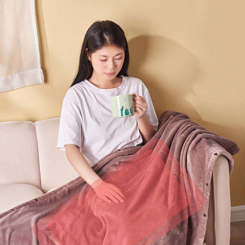 Low Voltage 5V USB Home Portable Small Electric Blanket, Width: 140x80cm(Grey)