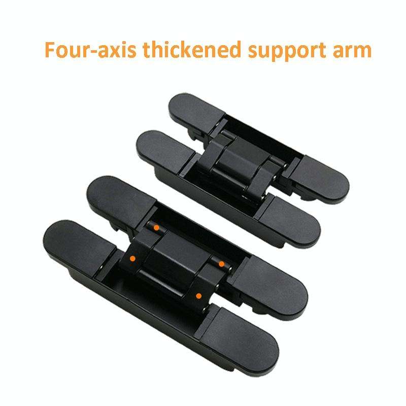Three-Dimensional Adjustable Cross Hinge Folding Door Concealed Hinge, Specification: No. 4 Dumb ...