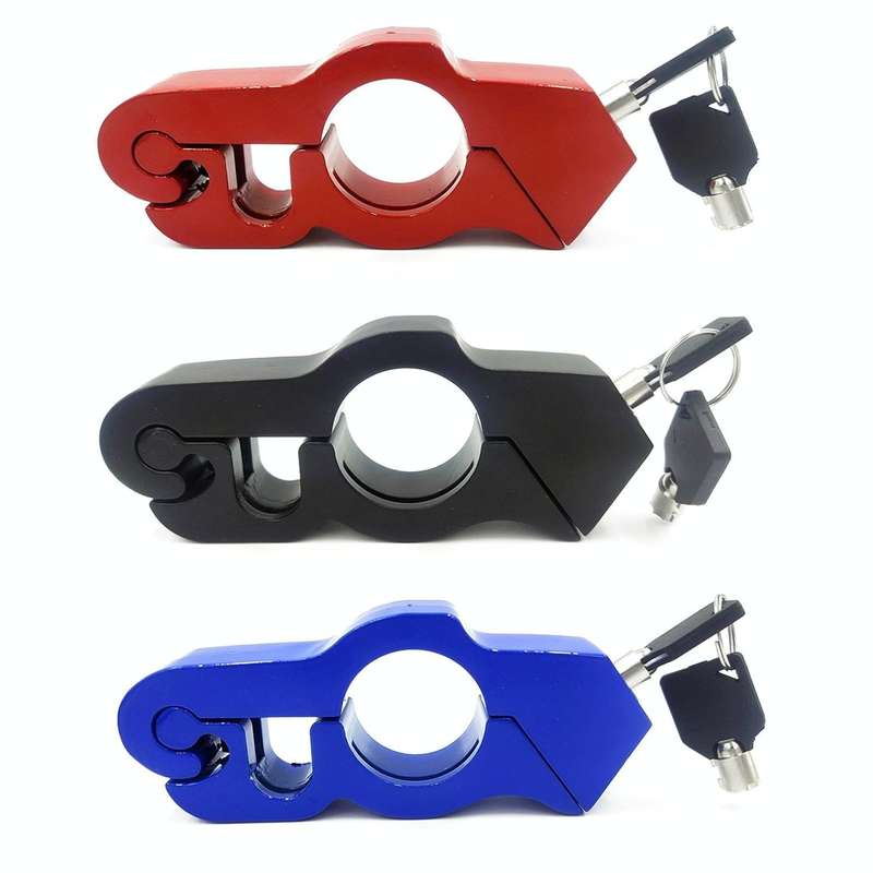 Motorcycle Aluminum Alloy Throttle Handle Lock (Blue)