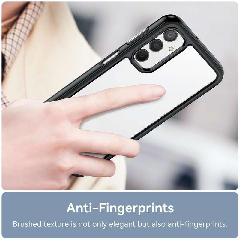 For Samsung Galaxy A24 4G Colorful Series Acrylic + TPU Phone Case(Black)
