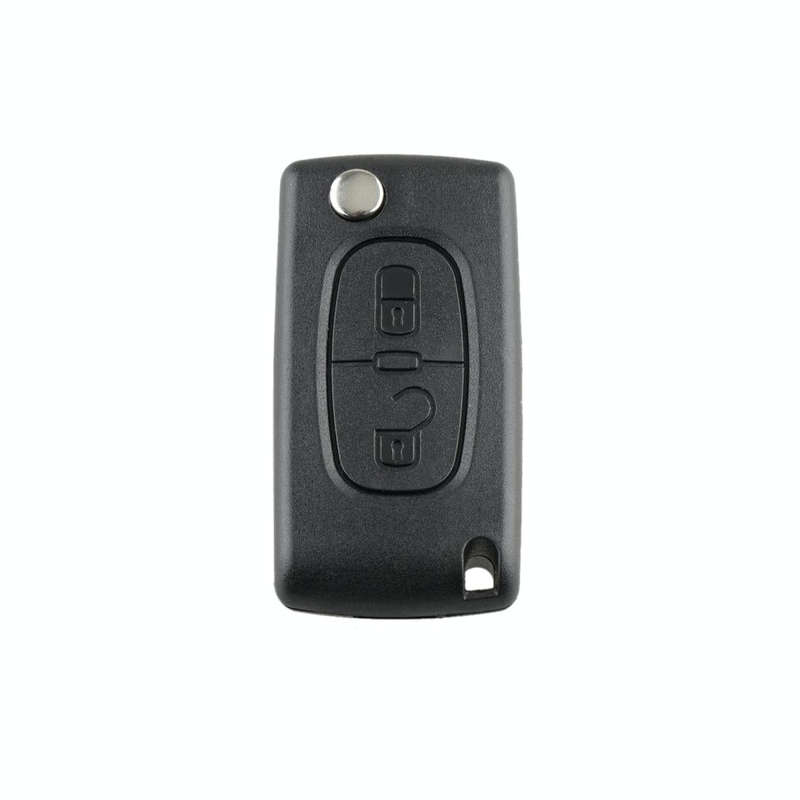 For PEUGEOT 2 Buttons Intelligent Remote Control Car Key with Integrated Chip & Battery & Holder,...