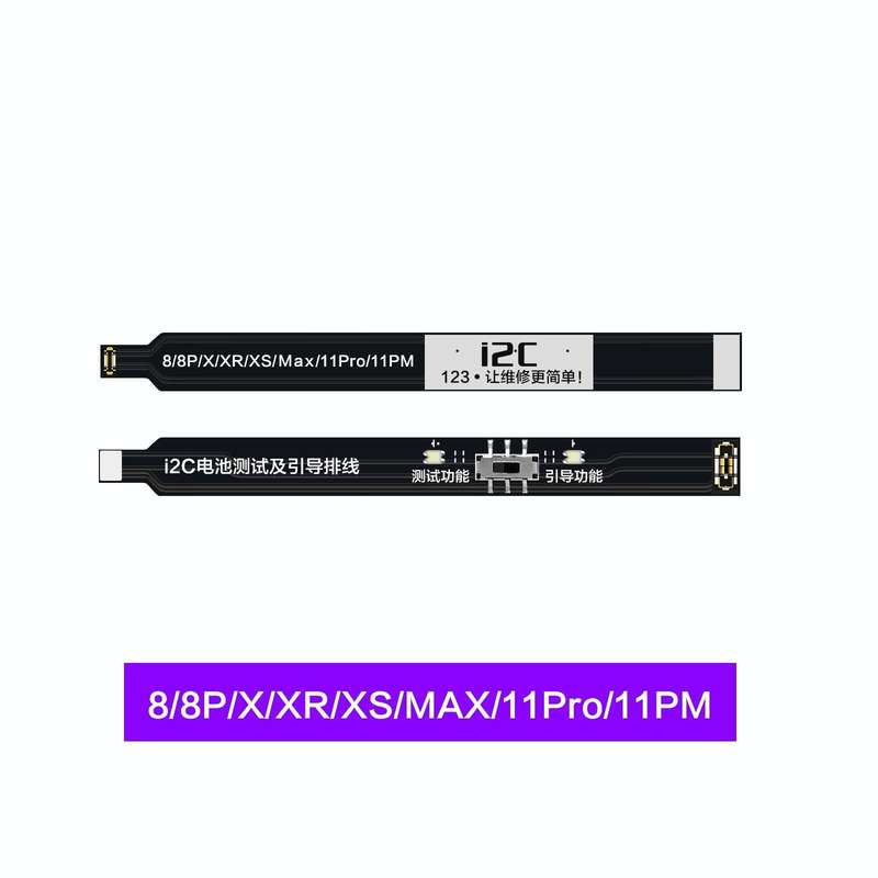 For iPhone 8 / 8 Plus / X / XR / XS / XS Max / 11 Pro / 11 Pro Max i2C Battery Boot Strap Test Fl...