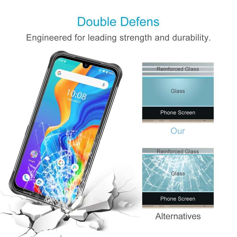 For UMIDIGI BISON / Bison Pro 50 PCS 0.26mm 9H 2.5D Tempered Glass Film