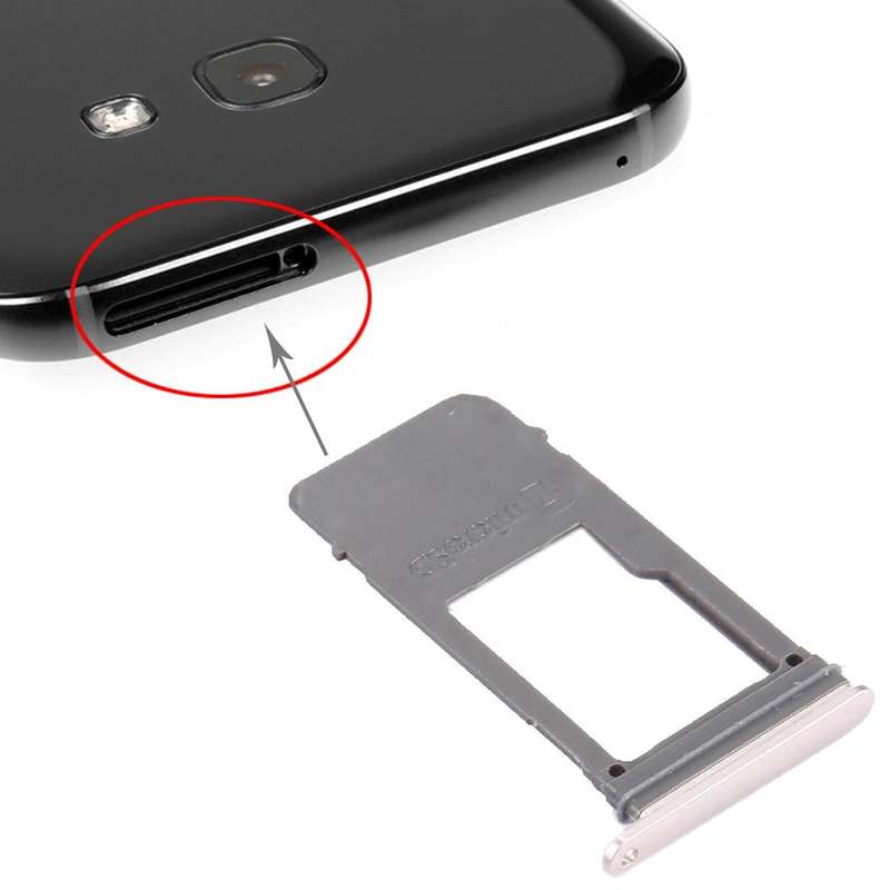 For Galaxy A5 (2017) / A520 & A7 (2017) / A720 SIM Card Tray + Micro SD Card Tray, Single Card (G...