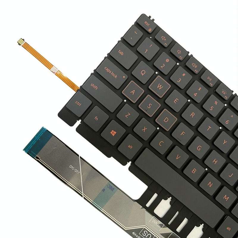For Dell Latitude 7400 3400 5400 7410 5401 Spanish Version Backlight Laptop Keyboard(Black)