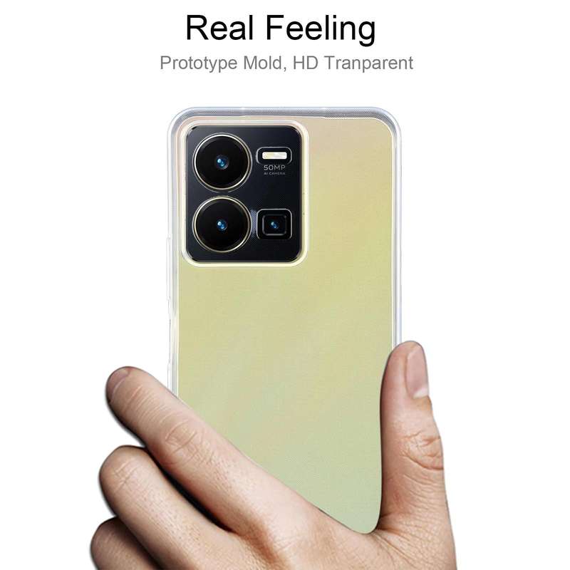 For vivo Y35 Ultra-thin Transparent TPU Phone Case