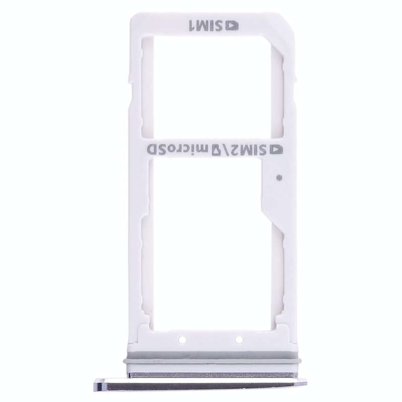 For Galaxy S7 2 SIM Card Tray / Micro SD Card Tray (Black)