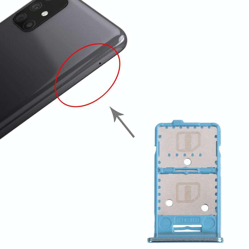For Samsung Galaxy M31s SM-M317 SIM Card Tray + SIM Card Tray + Micro SD Card Tray (Green)