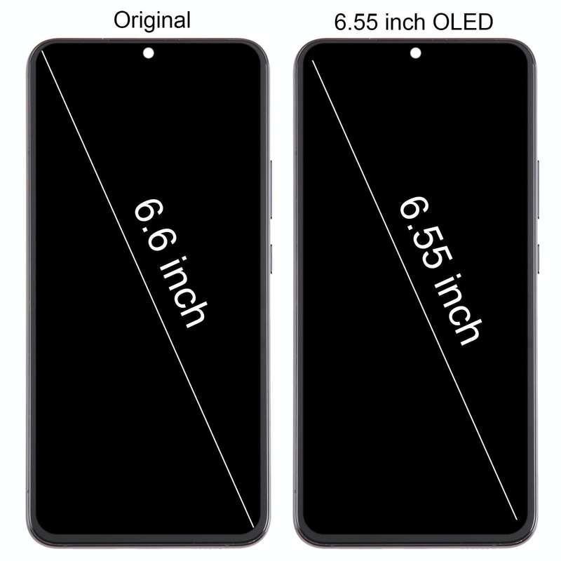 For Samsung Galaxy S22+ 5G SM-S906B 6.55 inch OLED  LCD Screen Digitizer Full Assembly with Frame...