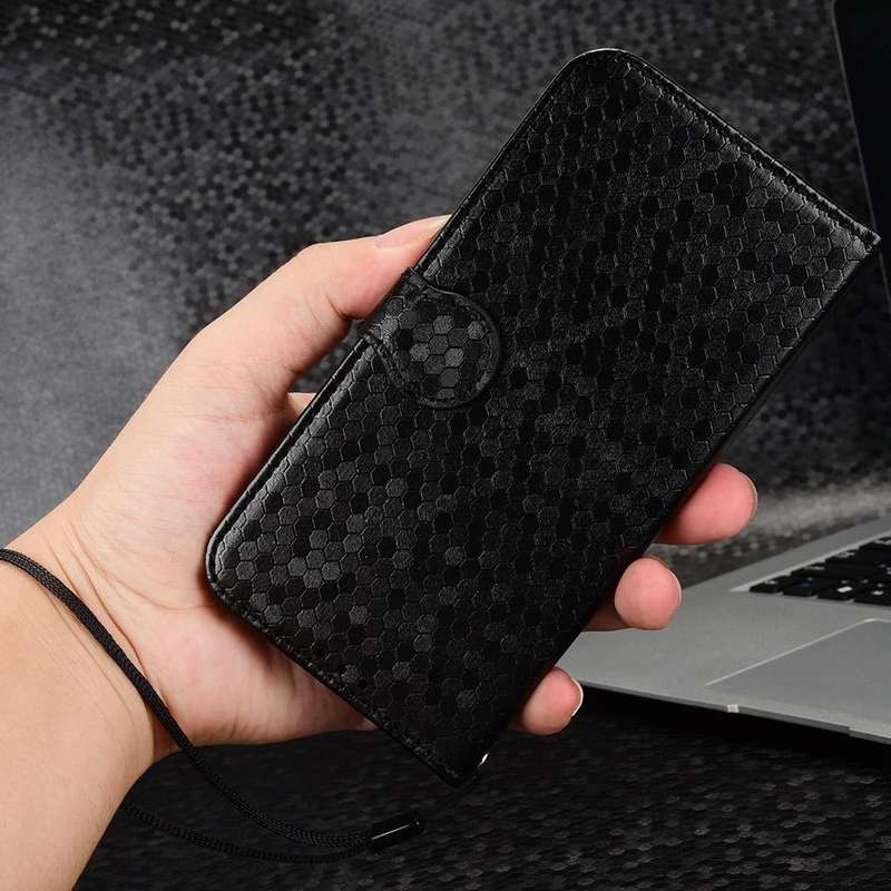 For vivo V27e / S16e Honeycomb Dot Texture Leather Phone Case(Black)