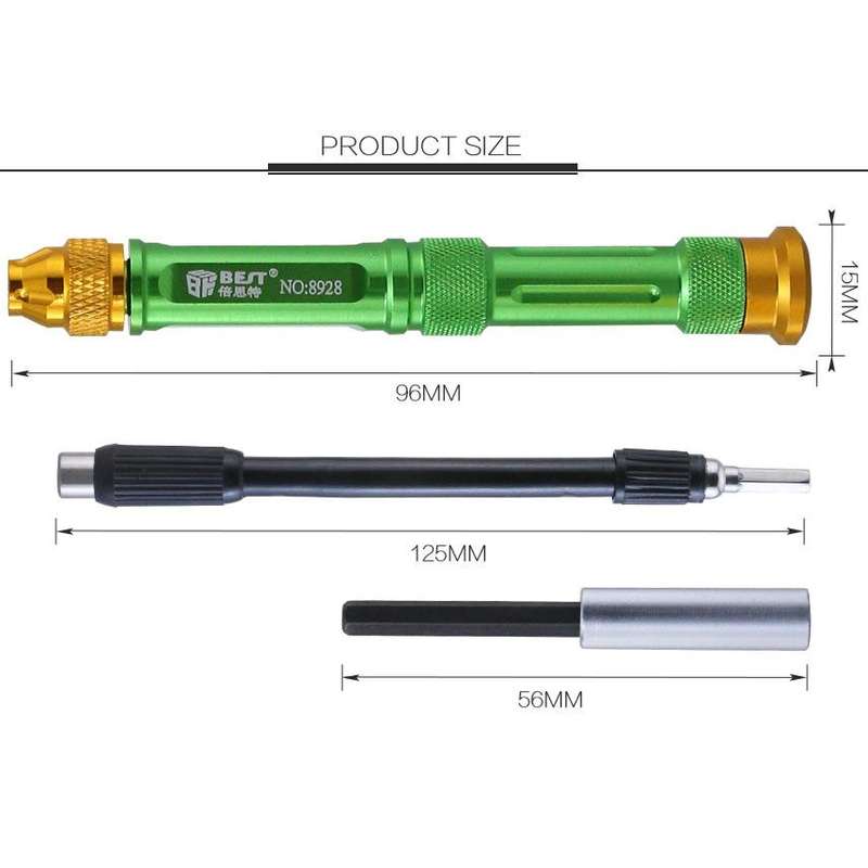 BEST BST-8928 Screwdriver Magnetic Bit Driver Kit 63 in 1 Professional Screwdrivers Set