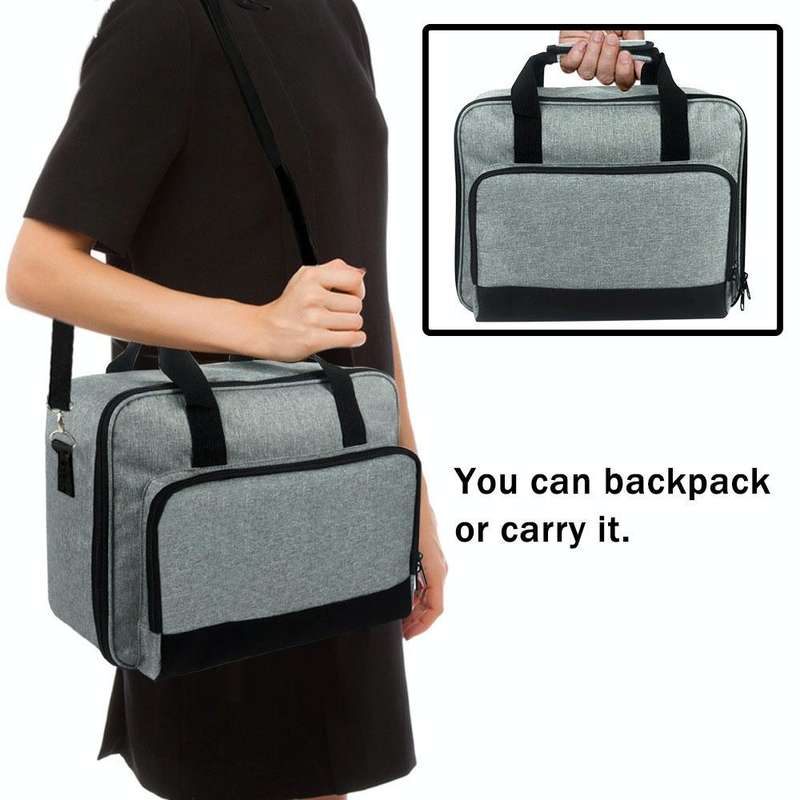 Crossbody Portable Multifunctional Projector Dustproof Storage Bag(Black)