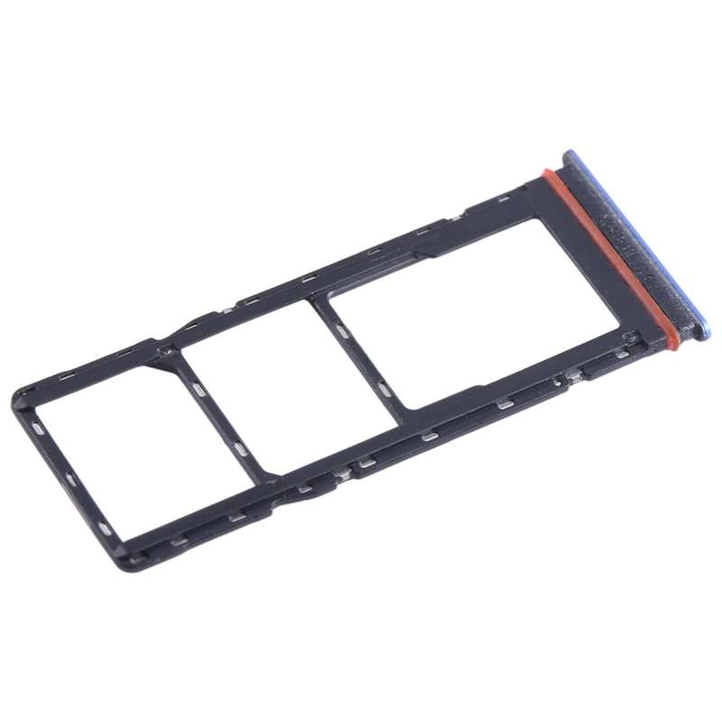For Infinix Note 11i SIM Card Tray + SIM Card Tray + Micro SD Card Tray (Blue)
