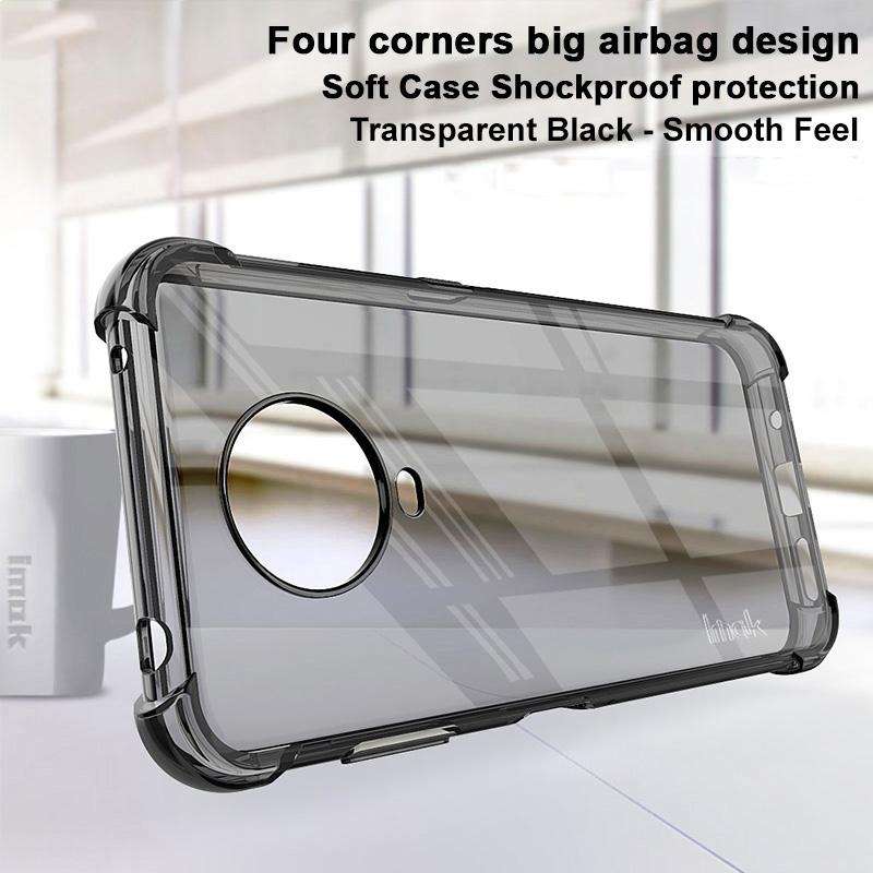 For Nokia G20 / G10 IMAK All Coverage Shockproof Airbag TPU Case(Transparent Black)