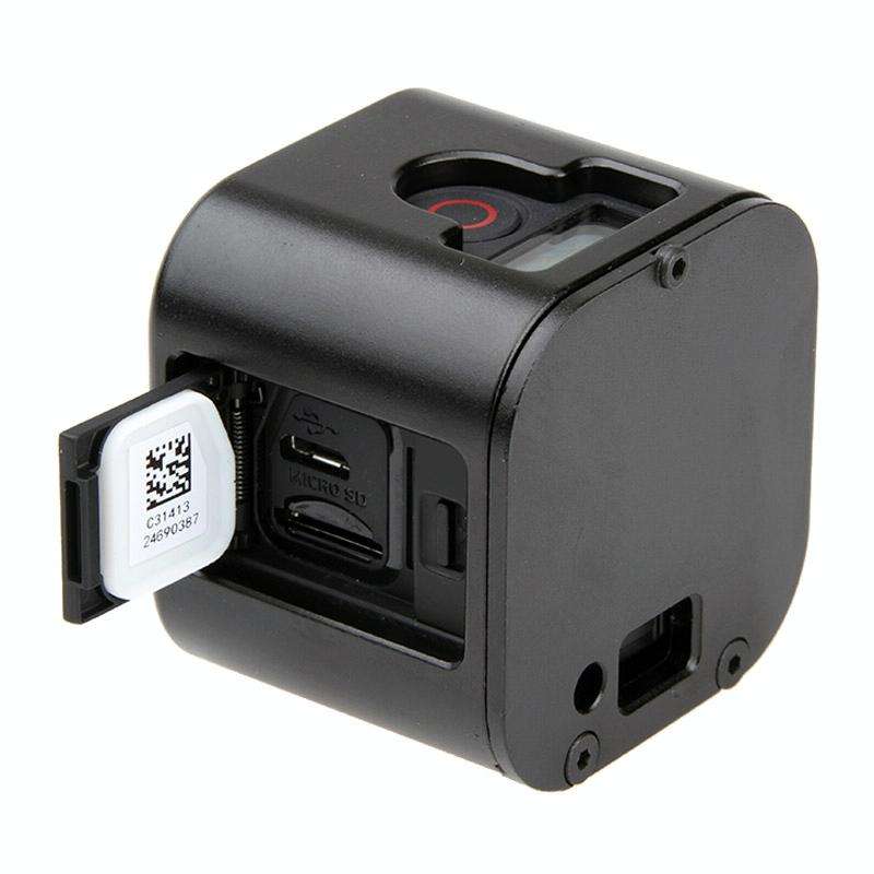 Housing Shell CNC Aluminum Alloy Protective Cage with Insurance Back Cover for GoPro HERO5 Sessio...