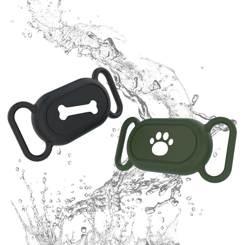 For Samsung Galaxy SmartTag 2 Pet Life Waterproof Silicone Protective Case, Color: Deep Blue Cat ...