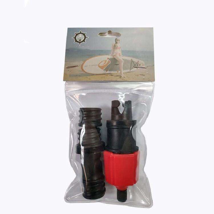 Surfing Paddle Board Rubber Boat Inflatable Bed Air Valve Adapter Car Air Pump Adapter(Red)