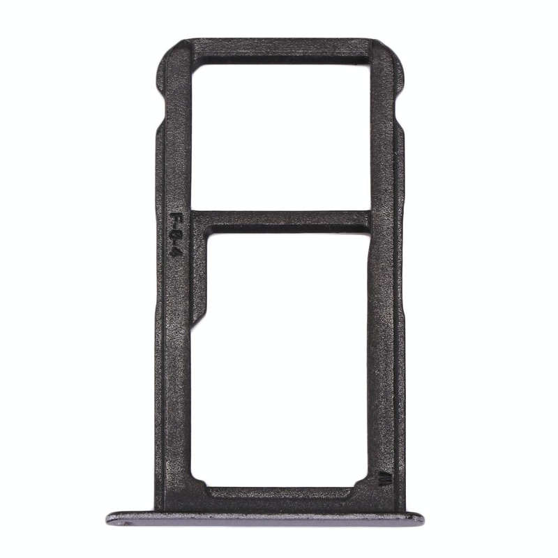 For Huawei P10 Lite SIM Card Tray & SIM / Micro SD Card Tray(Black)