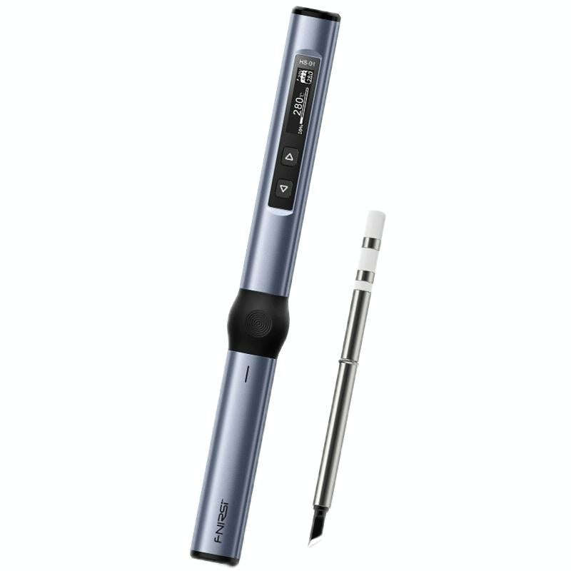 FNIRSI HS-01 Smart Soldering Iron Digital Display Portable Mini Soldering Station(Blue KR)