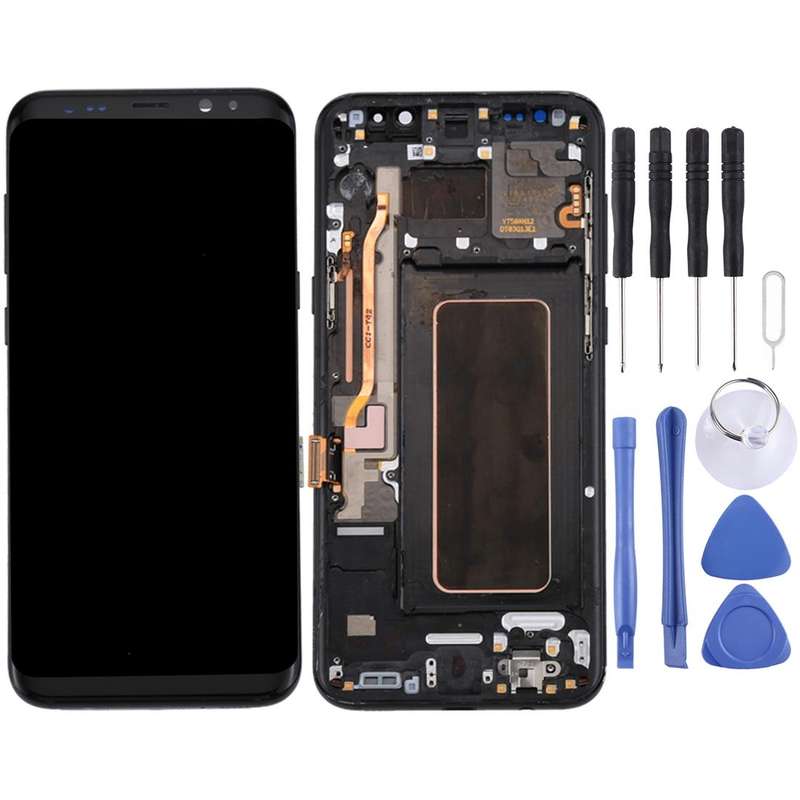 Original LCD Screen + Original Touch Panel with Frame for Galaxy S8+ / G955 / G955F / G955FD / G9...