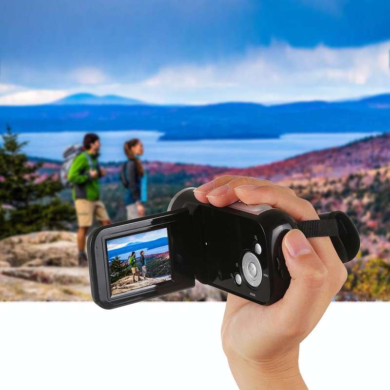 1280x720P HD 16X Digital Zoom 16.0 MP Digital Video Camera Recorder with 2.0 inch LCD Screen(Black)