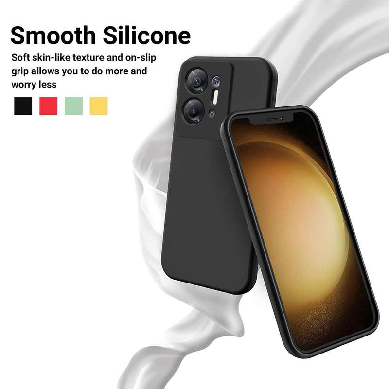 For Infinix Hot 30 5G Pure Color Liquid Silicone Shockproof Phone Case(Black)